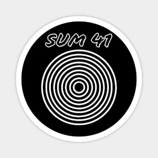 Sum 41 / Circle Vintage Style Magnet